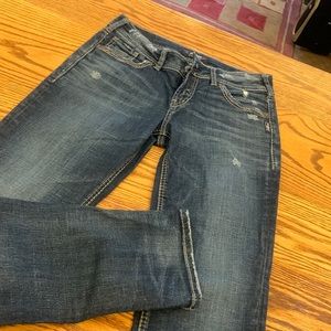 Womens silver Denim jeans